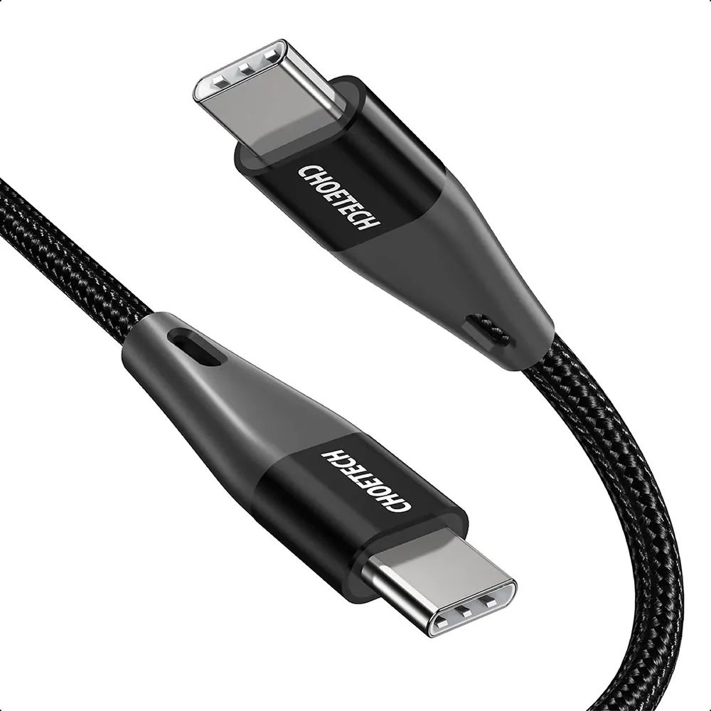 Кабель Choetech USB C PD 60 Вт, цвет черный, 1,2 м (XCC-1003) кабель pd для быстрой зарядки кабель type c в type c для ipad pro samsung macbook pro xiaomi redmi poco huawei 60 вт
