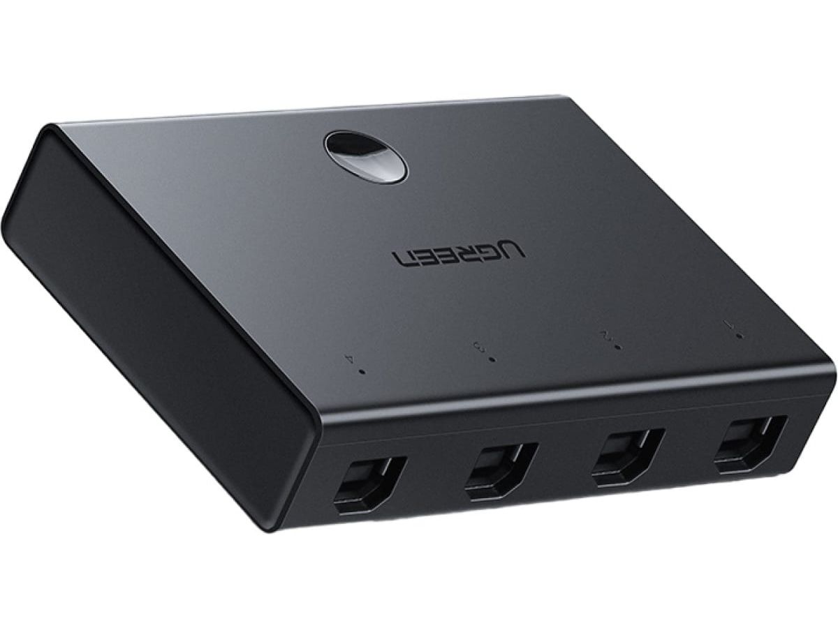 Хаб разветвитель портов UGREEN с переключателем 4 х USB 2,0 (30346)
