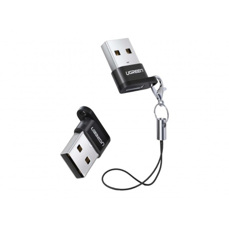 Адаптер UGREEN USB-A - USB-C, цвет черный (50568) - фото 1