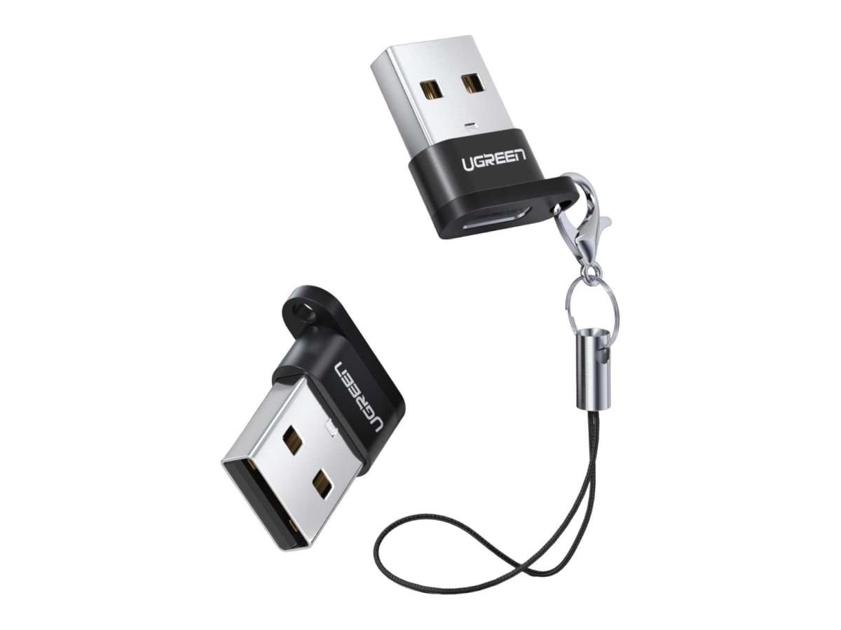 цена Адаптер UGREEN USB-A - USB-C, цвет черный (50568)