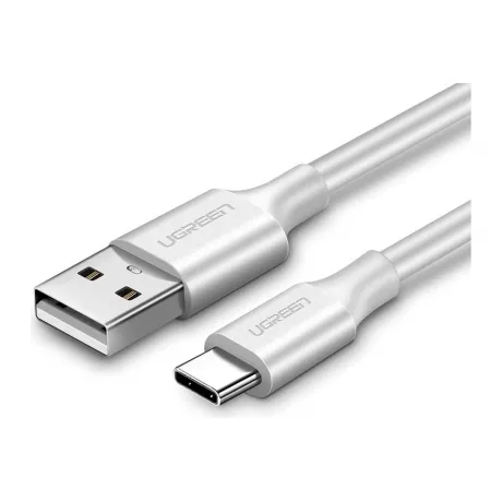 Кабель UGREEN USB A 2.0 - USB C, никелированное покрытие, цвет б...