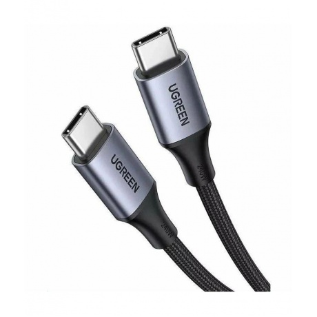 Кабель UGREEN USB-C to USB-C 240W PD Fast Charging Cable, длина 1м, цвет серый (15311) - фото 4