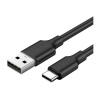 Кабель UGREEN USB A Male - USB C Male, 3A, 0.5м, резиновое покры...