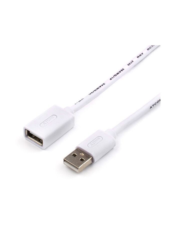 цена Кабель Atcom USB2 AM-AF 1.8M (AT3789)