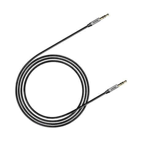 Переходник Baseus Yiven Audio Cable M30 Jack 3.5mm - Jack 3.5mm 1.5m Silver-Black CAM30-CS1 - фото 2
