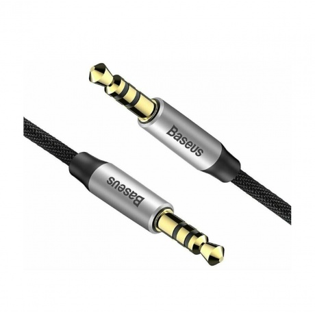 Переходник Baseus Yiven Audio Cable M30 Jack 3.5mm - Jack 3.5mm 1.5m Silver-Black CAM30-CS1 - фото 10