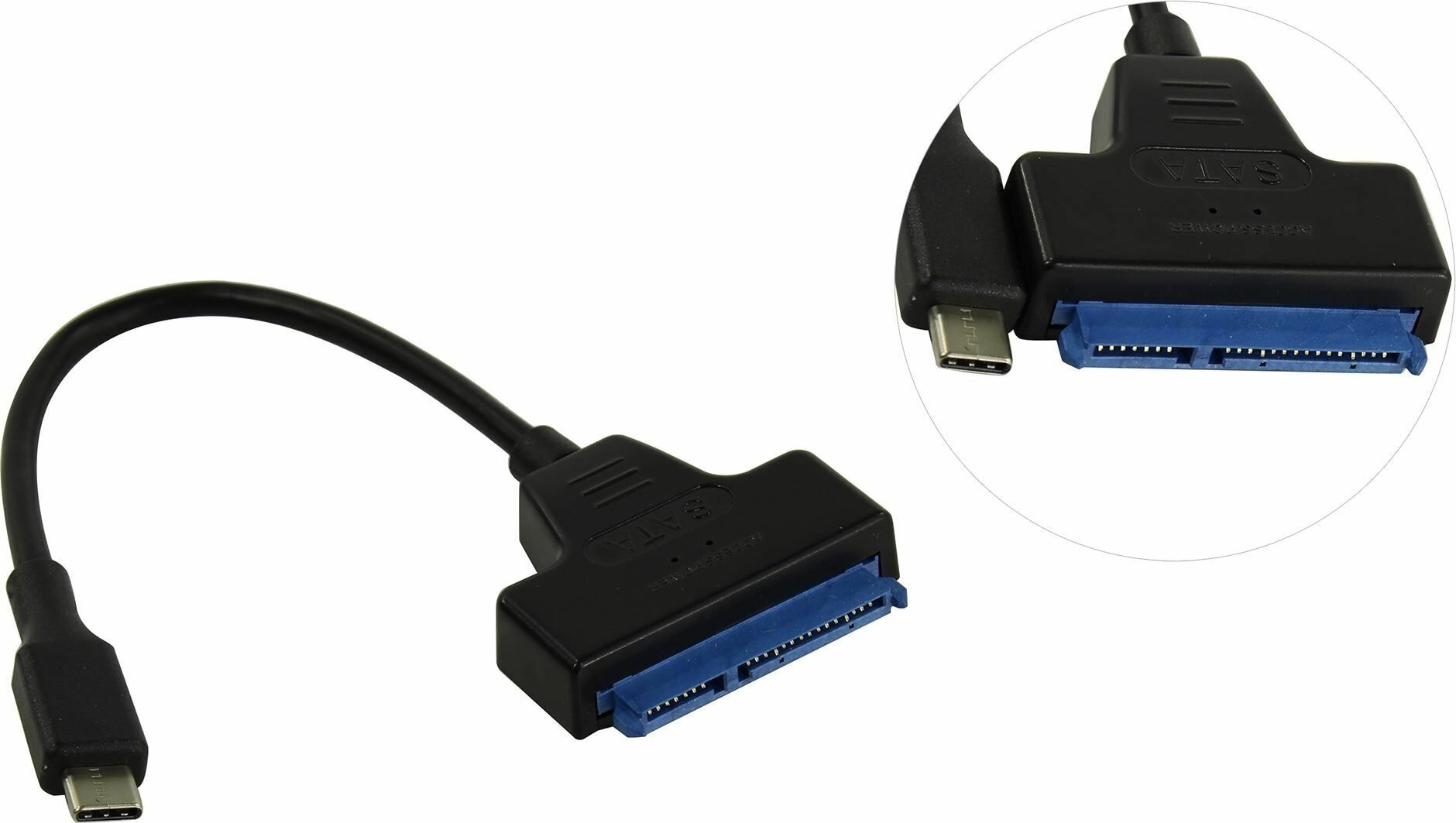 Кабель KS-is KS-448 USB-C - SATA кабель ks is usb type c hdmi ks 363