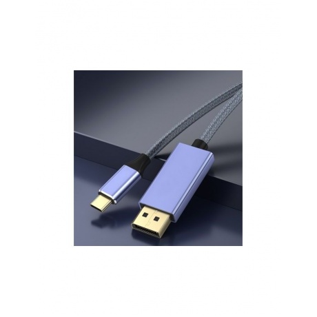 Кабель KS-is USB-C - DisplayPort 1.4 1.8m KS-536PB - фото 4