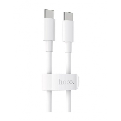 Кабель Hoco X51 High-Power USB-C - Type-C QC 3.0 PD 100W 2m White 6931474734761 - фото 1