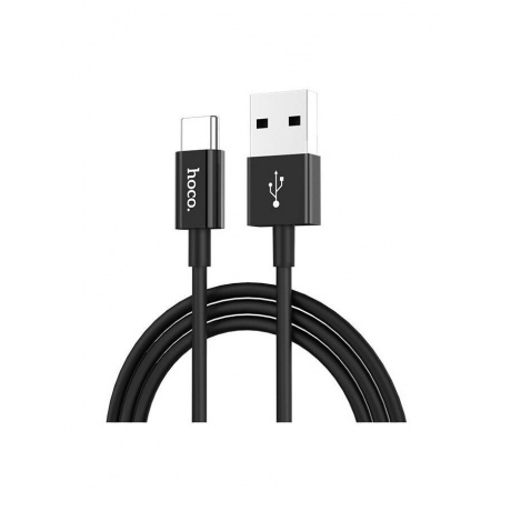 Кабель Hoco X23 Skilled USB - Type-C 3A 1m Black 6957531072867 - фото 1
