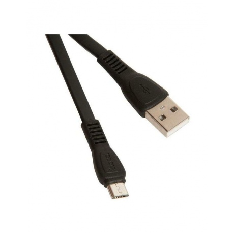 Кабель Hoco X40 Noah USB - MicroUSB 2.4A 1m Black 6931474711670 - фото 4