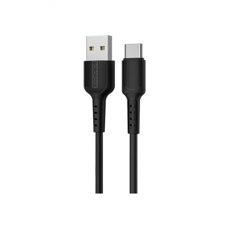 Кабель Borofone BX16 Easy USB - Type-C 1m Black 6957531099475 - фото 2