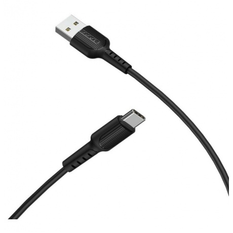 Кабель Borofone BX16 Easy USB - Type-C 1m Black 6957531099475 - фото 3
