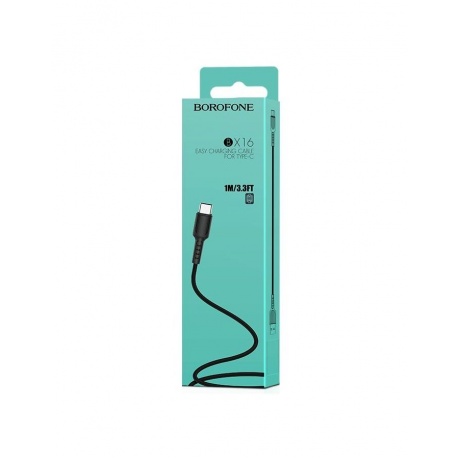 Кабель Borofone BX16 Easy USB - Type-C 1m Black 6957531099475 - фото 6