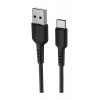 Кабель Borofone BX16 Easy USB - Type-C 1m Black 6957531099475