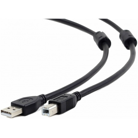 Кабель Gembird Cablexpert Pro USB 2.0 AM/BM 3m Black CCF2-USB2-AMBM-10 - фото 1