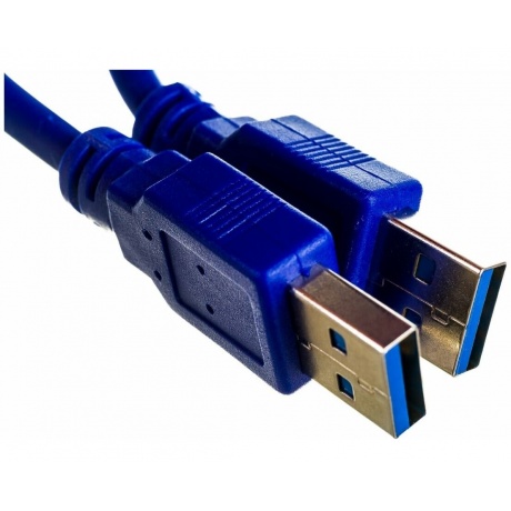 Кабель Gembird Cablexpert Pro USB3.0 AM/AM 1.0m Blue CCP-USB3-AMAM-1M - фото 5