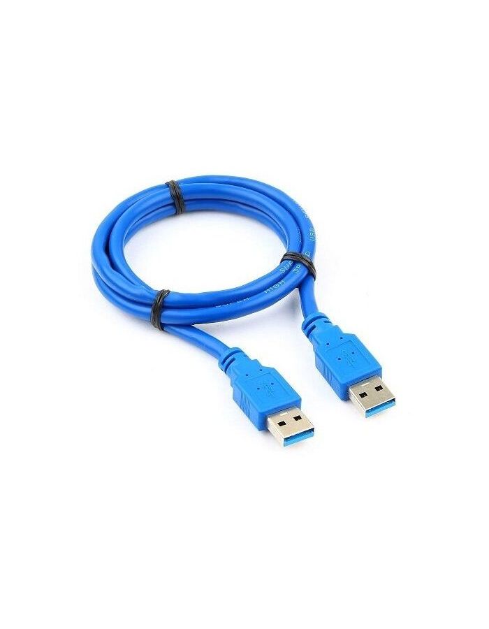 цена Кабель Gembird Cablexpert Pro USB3.0 AM/AM 1.0m Blue CCP-USB3-AMAM-1M