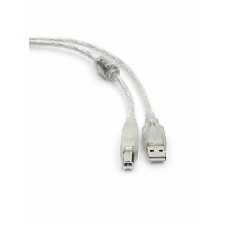 Кабель Gembird Cablexpert Pro USB 2.0 AM/BM 2m Transparent CCF-USB2-AMBM-TR-2M - фото 1
