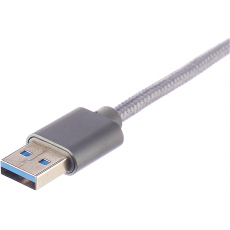 Кабель Gembird Cablexpert Platinum USB 3.0 AM/Type-C 1.8m Titan CC-P-USBC03Gy-1.8M - фото 4