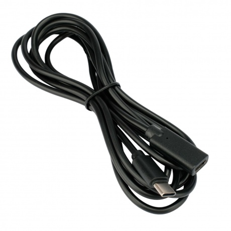Кабель Gembird Cablexpert USB 2.0 Type-C/M - Type-C/F 2m Black CCP-USB2-CMCF-2M - фото 1