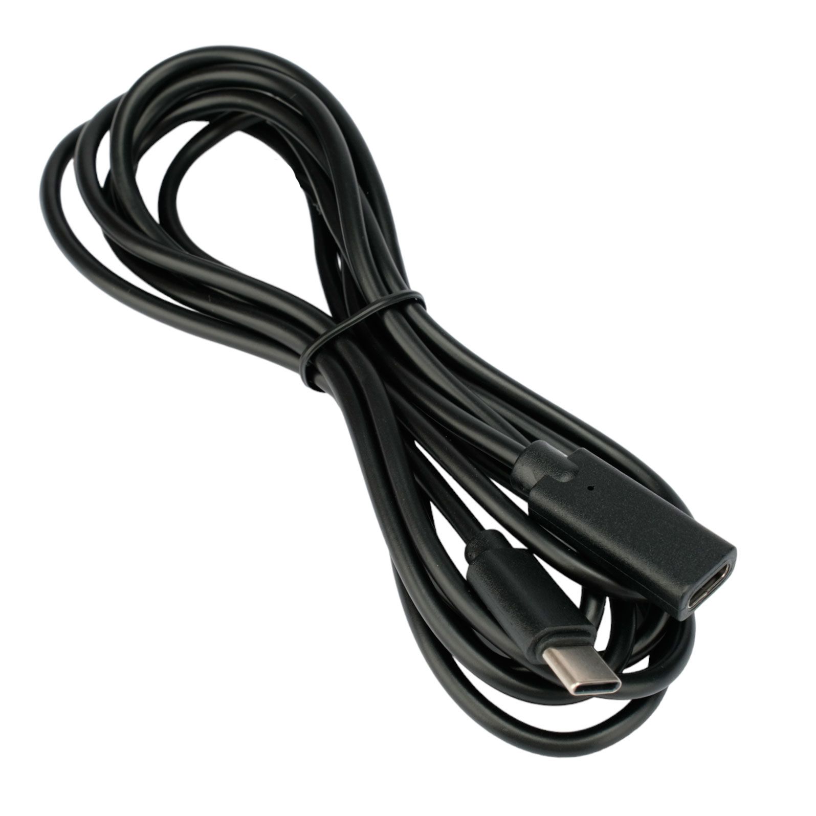 цена Кабель Gembird Cablexpert USB 2.0 Type-C/M - Type-C/F 2m Black CCP-USB2-CMCF-2M