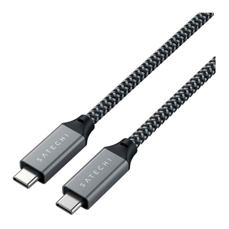 Кабель Satechi USB-C - USB-C 80cm Space Grey ST-U4C80M - фото 4