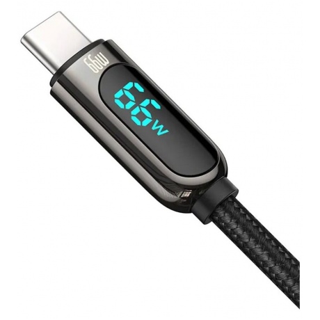 Кабель Baseus USB - Type-C 66W 1m Black CASX020001 - фото 6