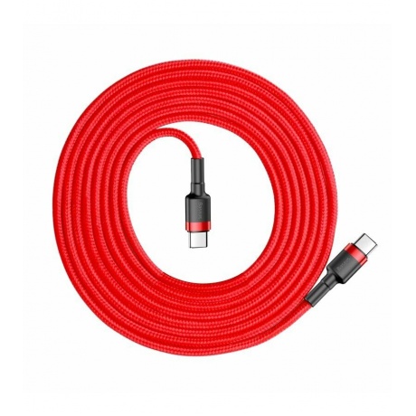 Кабель Baseus Cafule PD2.0 60W Flash Charging USB - Type-C 2m Red CATKLF-H09 - фото 2