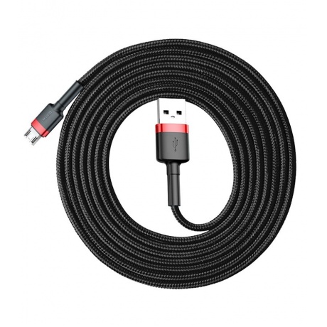 Кабель Baseus Cafule Cable USB - MicroUSB 1.5A 2m Red-Black CAMKLF-C91 - фото 4