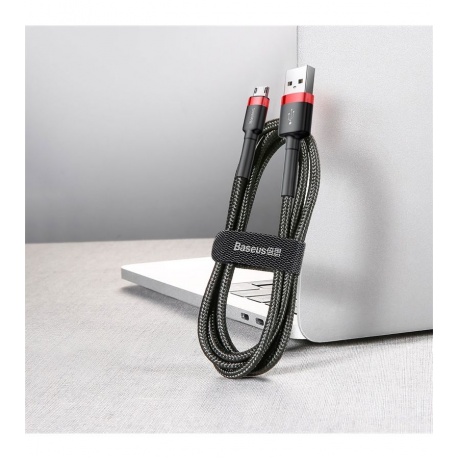 Кабель Baseus Cafule Cable USB - MicroUSB 1.5A 2m Red-Black CAMKLF-C91 - фото 6
