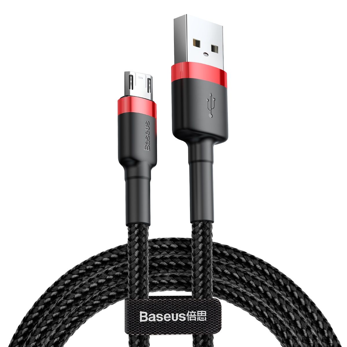 Кабель Baseus Cafule Cable USB - MicroUSB 1.5A 2m Red-Black CAMKLF-C91 фото