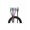Кабель Baseus Fast 4-in-1 Cable USB - 2xLightning / Type-C / Mic...