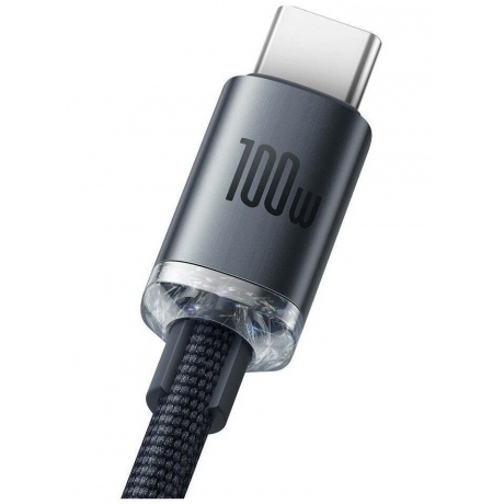 Кабель Baseus Crystal Shine Series USB - USB Type-C 100W 1.2m Black CAJY000401 - фото 5