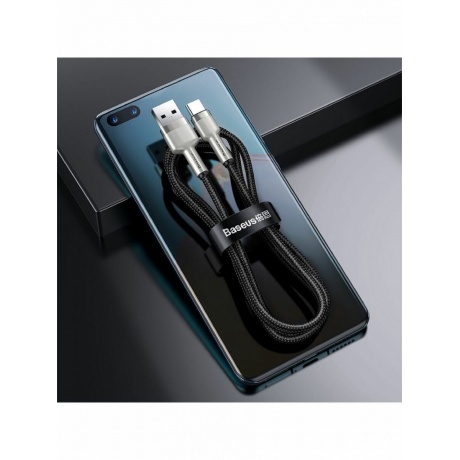 Кабель Baseus Cafule Series Metal USB - Type-C 66W 2m Black CAKF000201 - фото 18