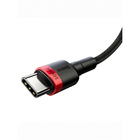 Кабель Baseus Cafule PD 2.0 100W Flash Charging USB - Type-C 2m Red-Black CATKLF-AL91 - фото 6