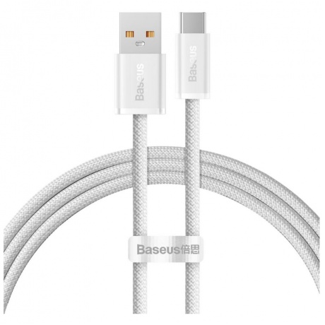 Кабель Baseus Dynamic USB - Type-C 100W 2m White CALD000702 - фото 1