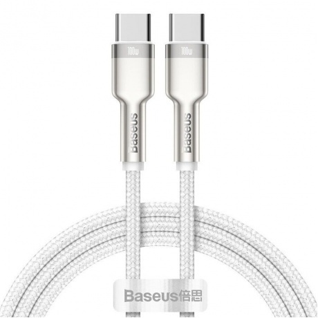 

Кабель Baseus Cafule Series Type-C - Type-C 100W 1m White CATJK-C02