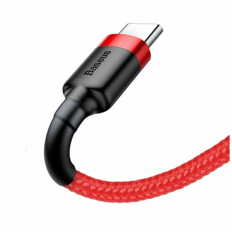 Кабель Baseus Cafule Cable USB - Type-C 2A 3m Red CATKLF-U09 - фото 3