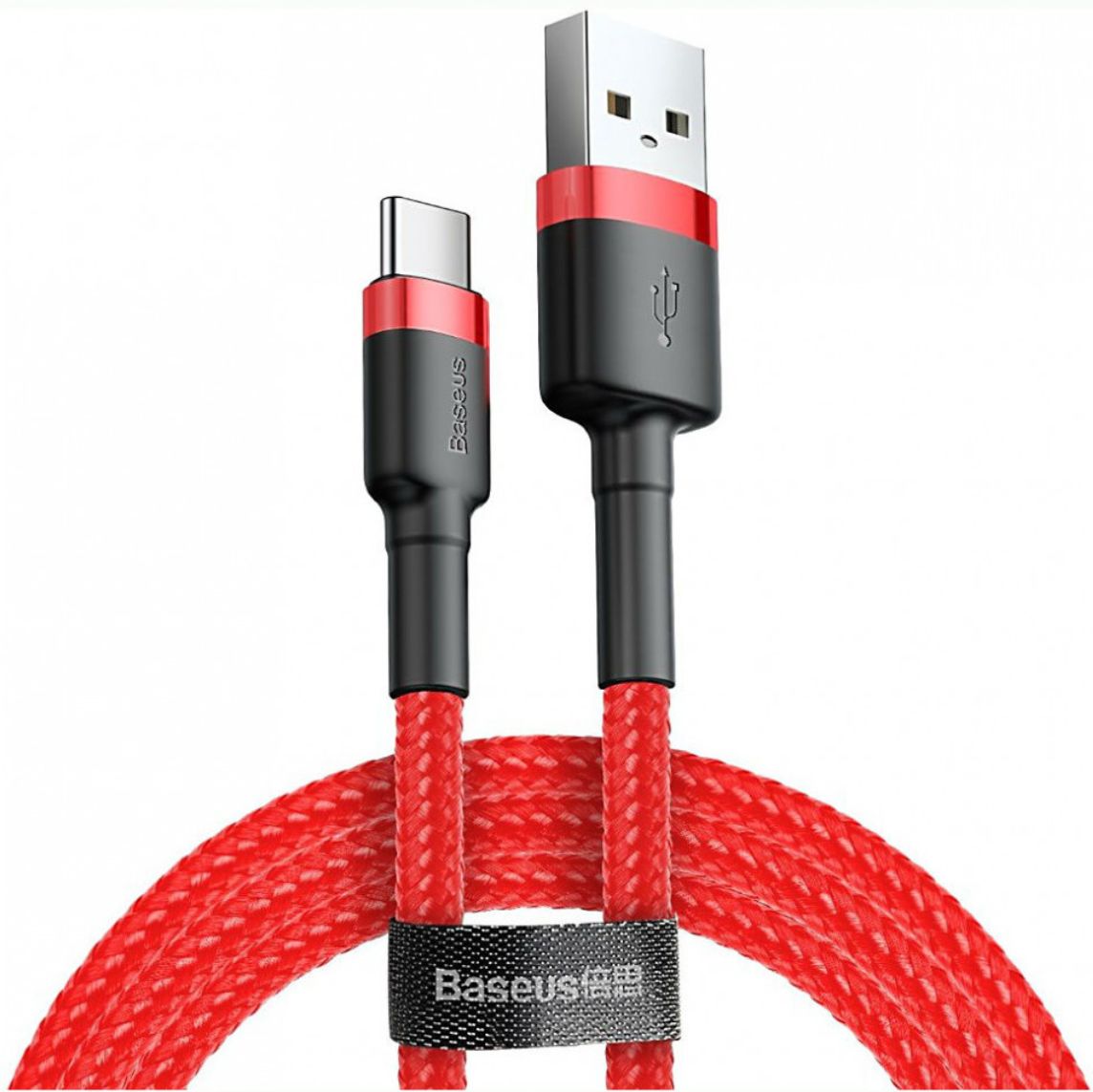 Кабель Baseus Cafule Cable USB - Type-C 2A 3m Red CATKLF-U09