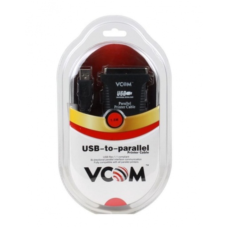 Кабель Vcom USB - LPT 1.8m VUS7052 - фото 8