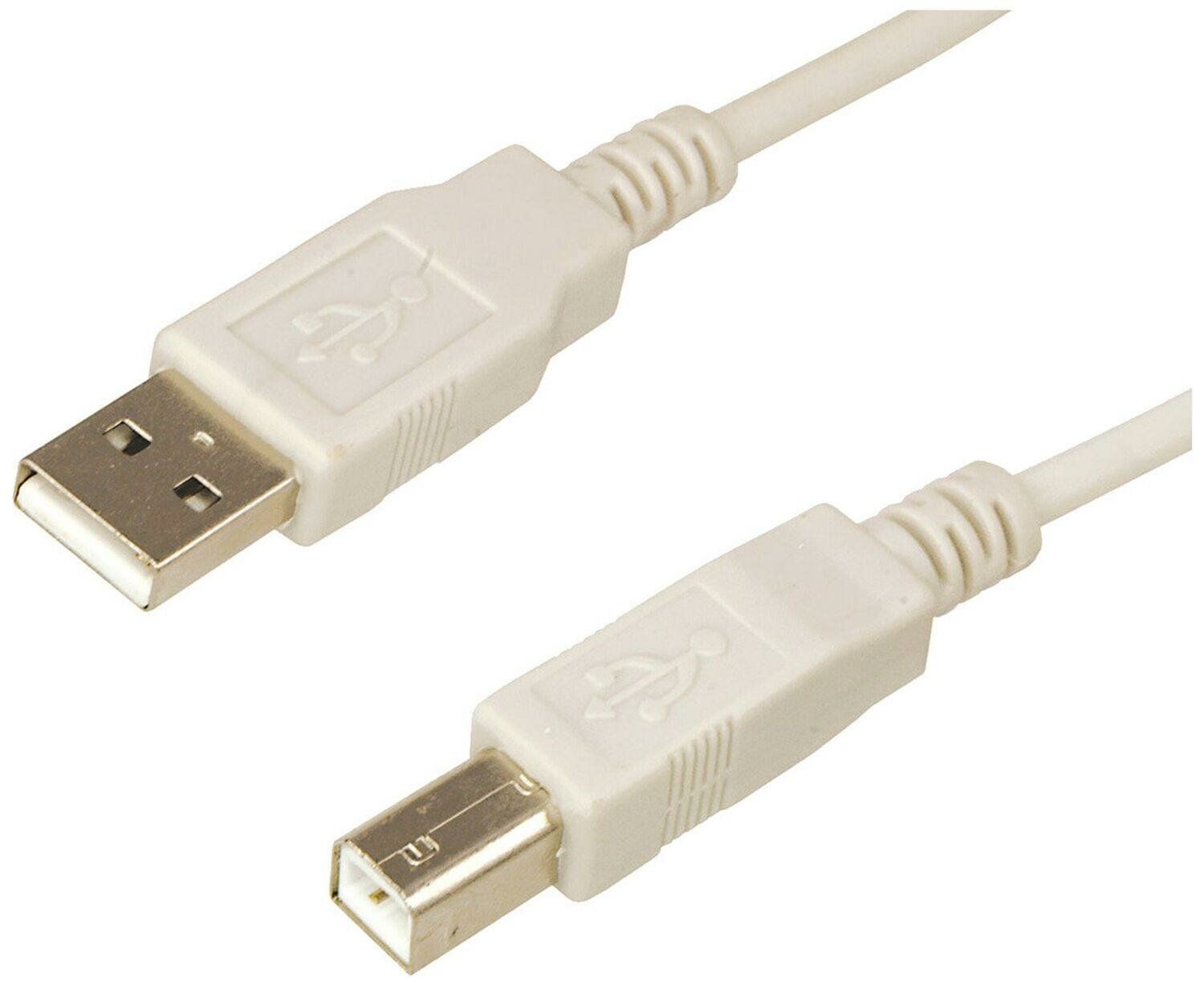 Кабель Rexant USB-A (Male) - USB-B (Male) 1.8m 18-1104 шнур usb 2 0 1 5 метра принтер сканер usb a шт usb b шт с фильтром dl31