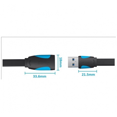 Кабель Vention USB 3.0 AM - AF 1m VAS-A13-B100 - фото 6