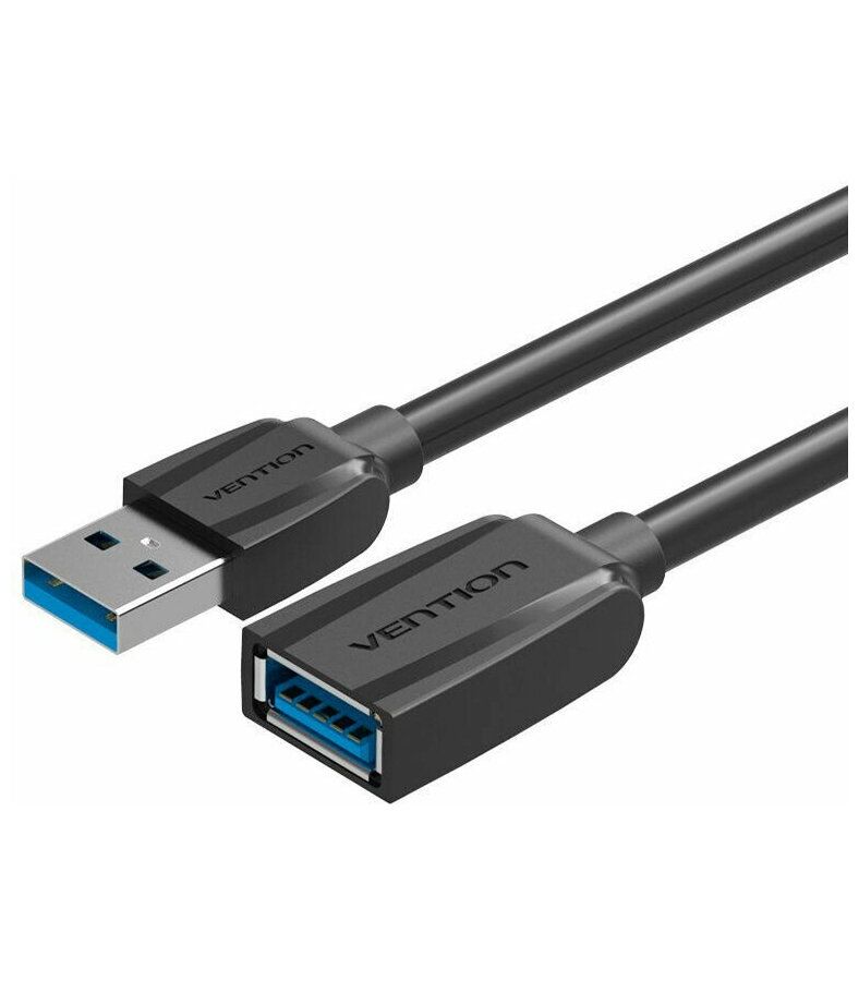 цена Кабель Vention USB 3.0 AM - AF 3.0m Black Edition VAS-A45-B300