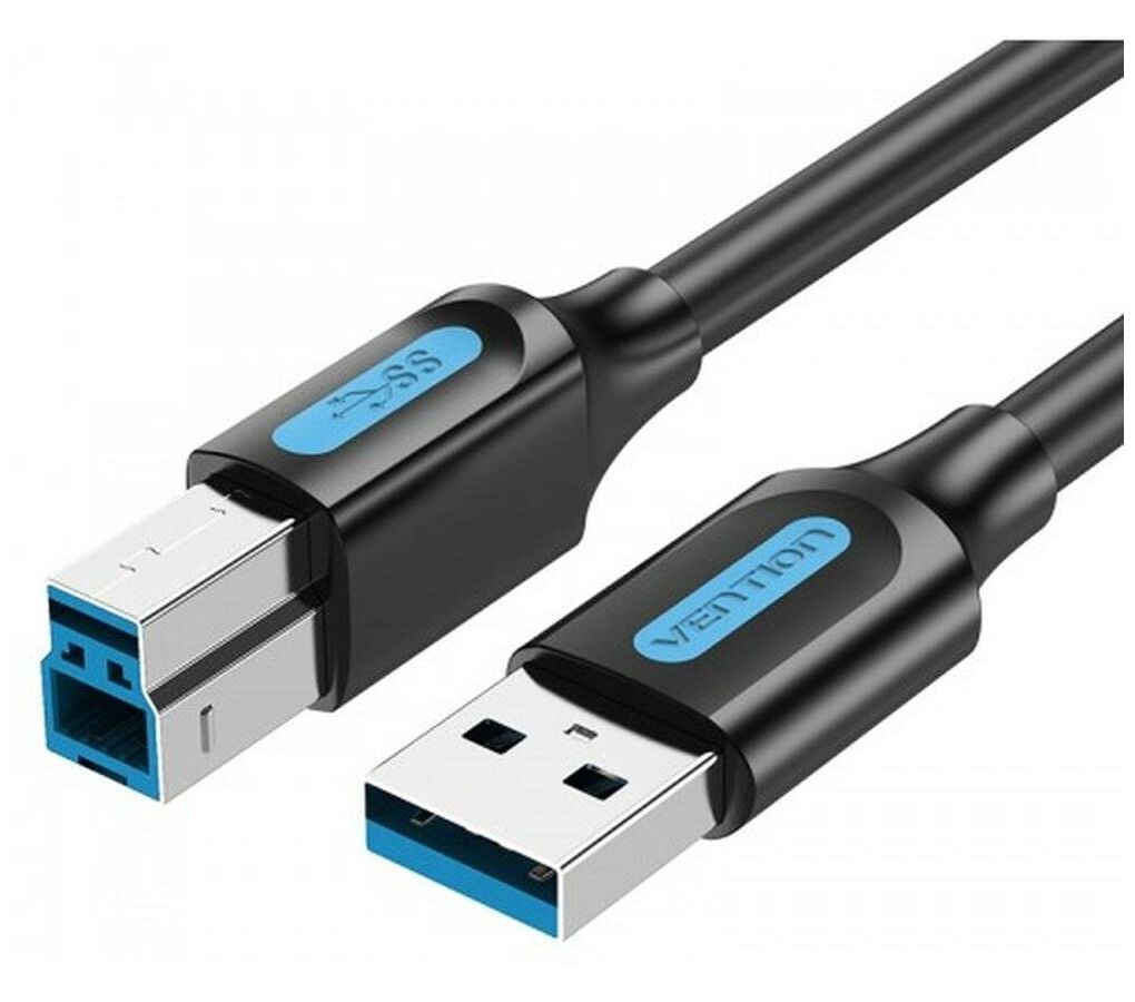 Кабель Vention USB 3.0 AM/BM 2m COOBH кабель gembird cablexpert pro usb 2 0 am bm 2m transparent ccf usb2 ambm tr 2m