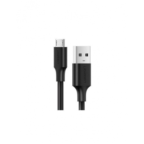 Кабель Ugreen Nickel Plating US289 USB-A 2.0 - MicroUSB 2m Black 60138 - фото 2