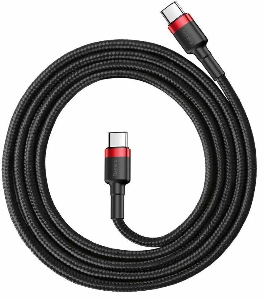 Кабель Baseus Cafule 1m Red/Black (CATKLF-G91) - фото 5