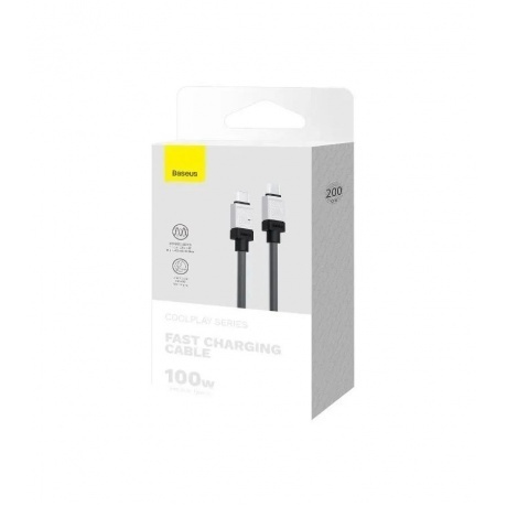 Кабель Baseus CoolPlay 2m Black (CAKW000301) - фото 7