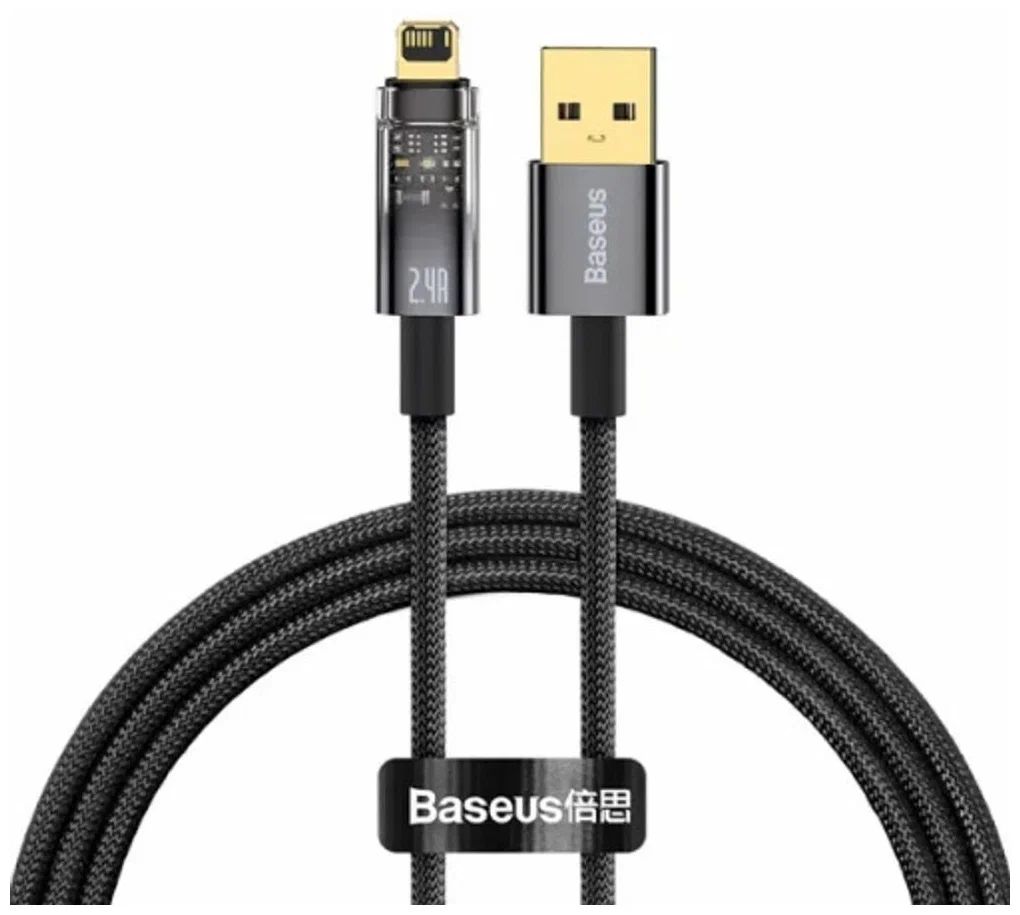 Кабель Baseus Explorer 1m Black (CATS000401) кабель baseus superior series calys a01 usb to apple lightning 1m black
