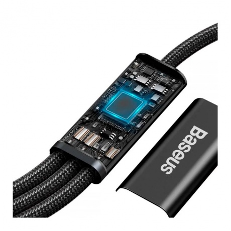 Кабель Baseus Rapid 1.5m Black (CAMLT-SC01) - фото 4